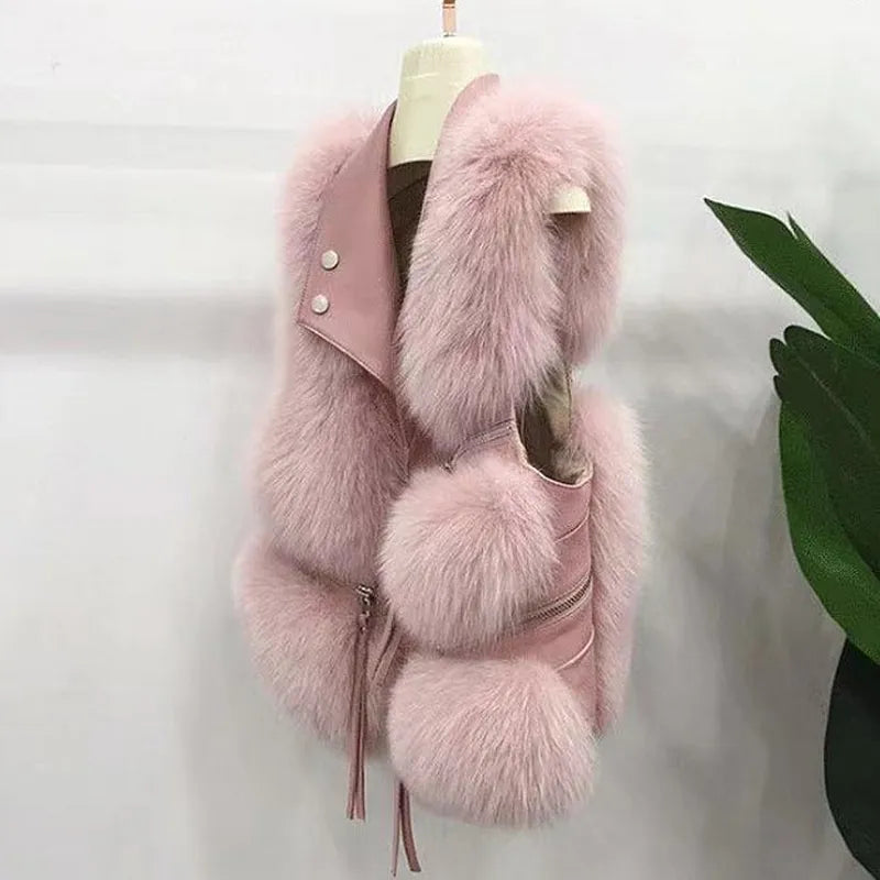 CHALECO DE PIEL ESPONJOSO