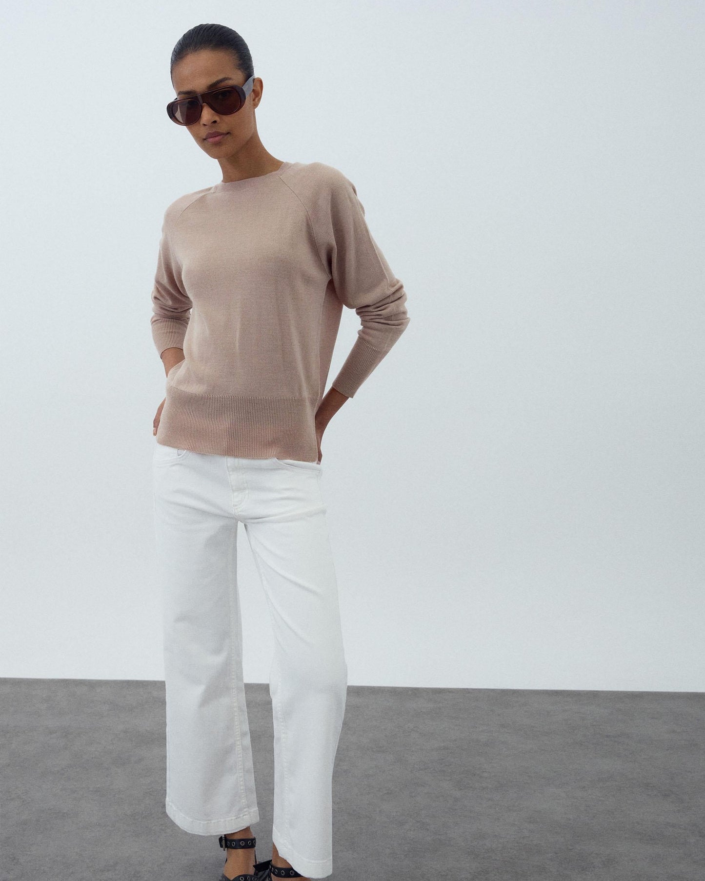 PANTALON BORDADO FLORAL BLANCO