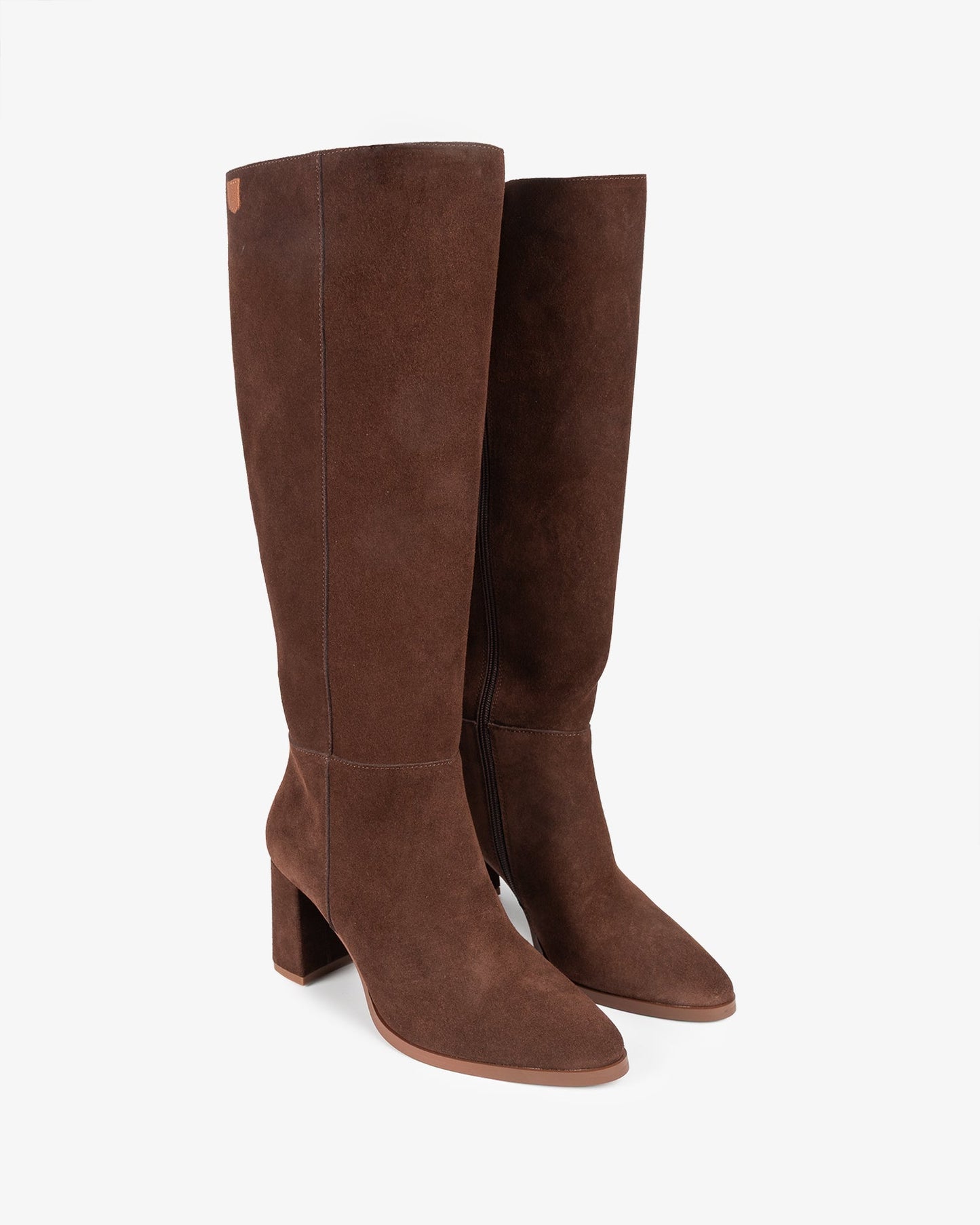 BOTA ALTA DE SERRAJE MARRON