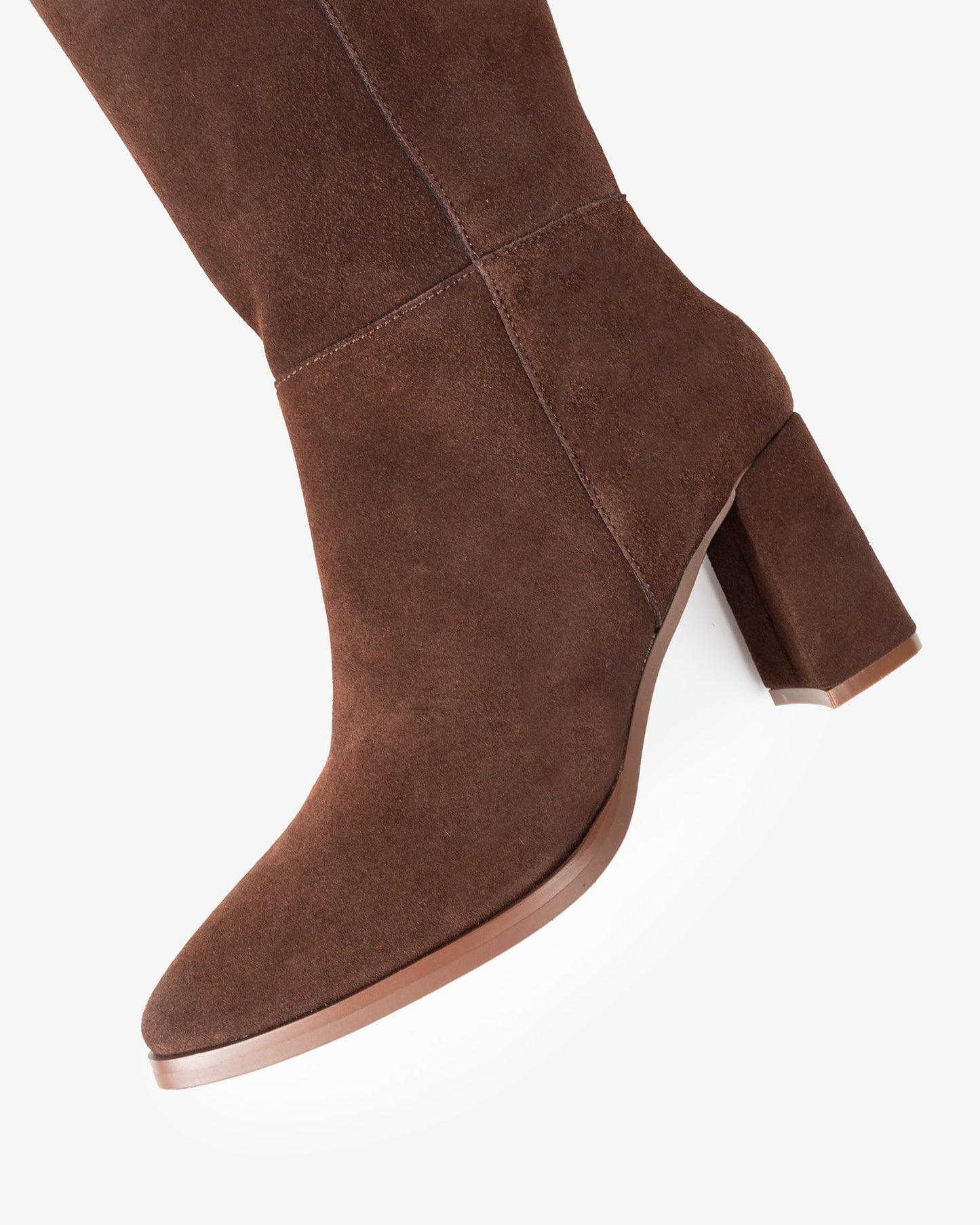 BOTA ALTA DE SERRAJE MARRON