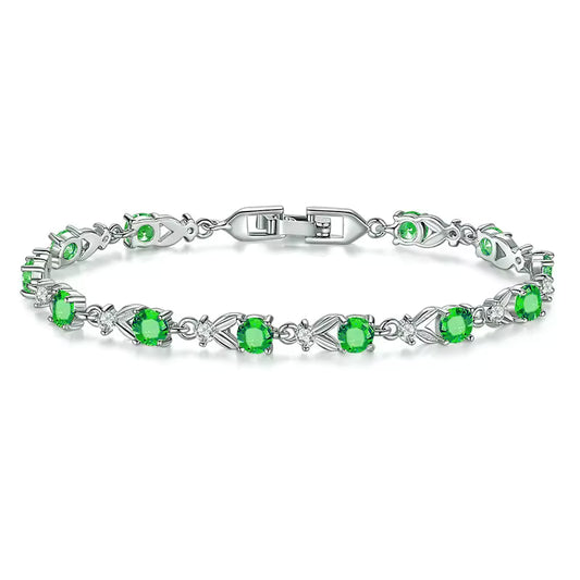 PULSERA CON DIAMANTE HEXAGONALES