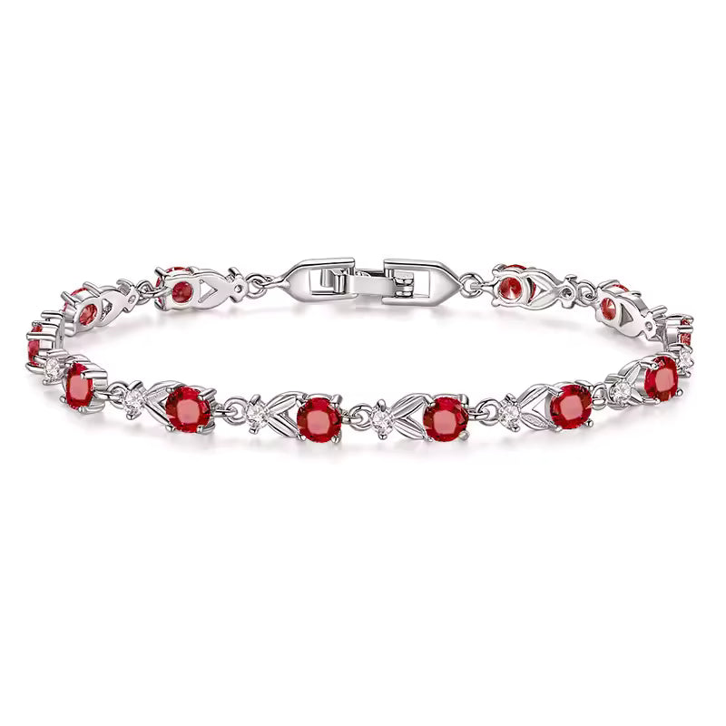 PULSERA CON DIAMANTE HEXAGONALES