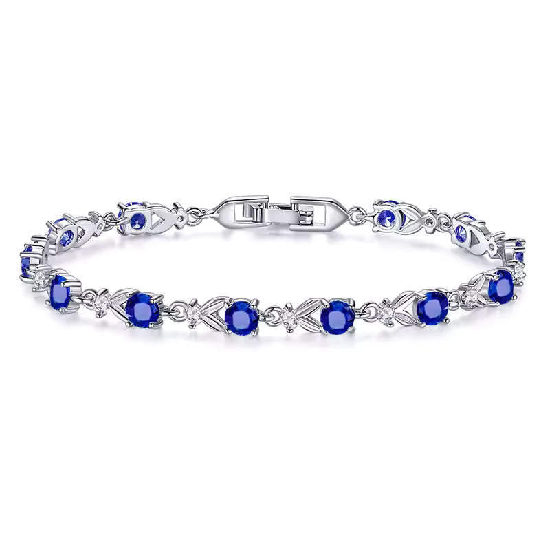 PULSERA CON DIAMANTE HEXAGONALES