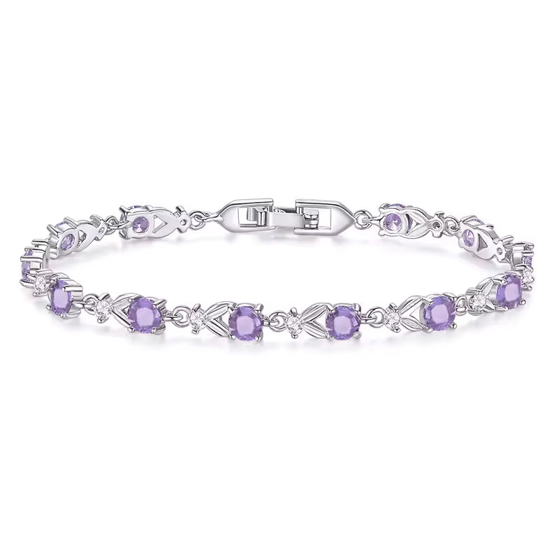 PULSERA CON DIAMANTE HEXAGONALES