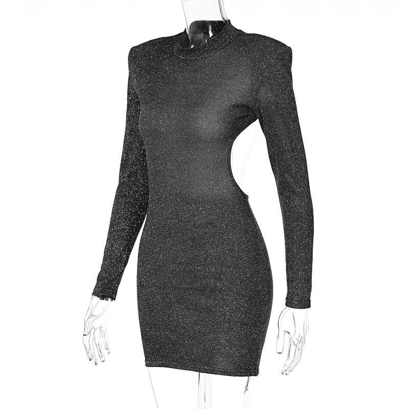VESTIDO DE FIESTA CON CADENA