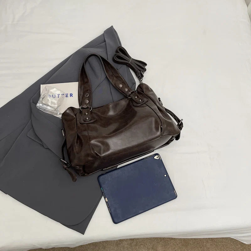BOLSO RETRO DE PU PARA MUJER