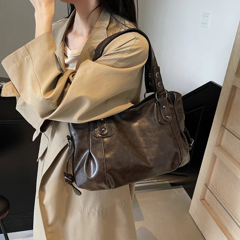 BOLSO RETRO DE PU PARA MUJER