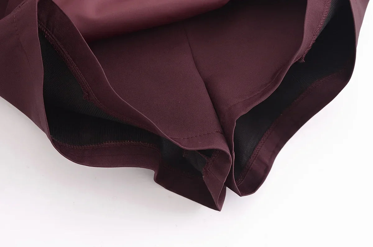 FALDA PANTALON DE PRIMAVERA DE TALLE ALTO