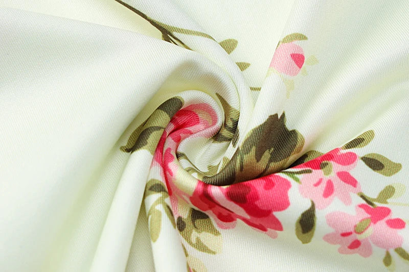 VESTIDO LARGO CON FLORES