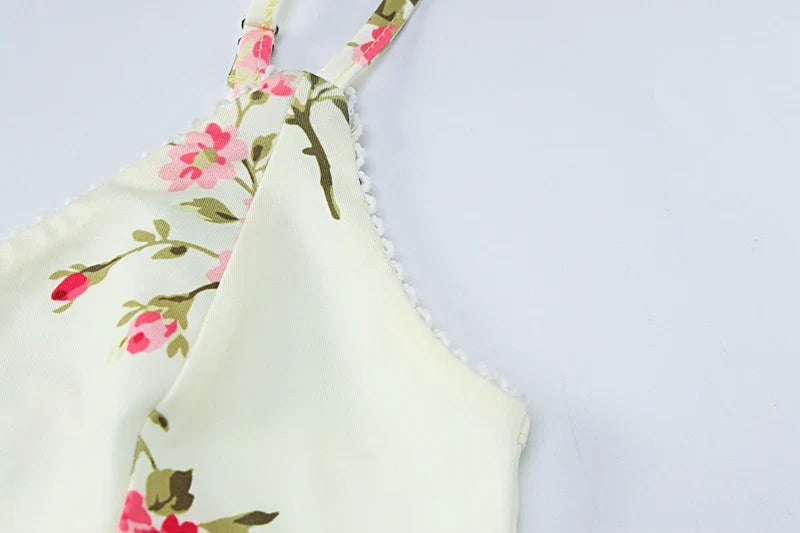 VESTIDO LARGO CON FLORES