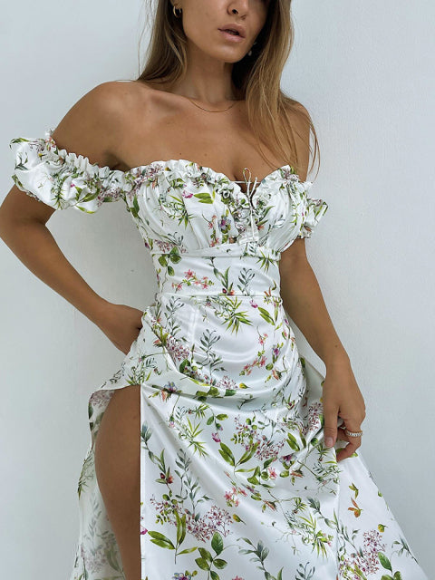 VESTIDO FLORAL ESTAMPADO DE ROSAS